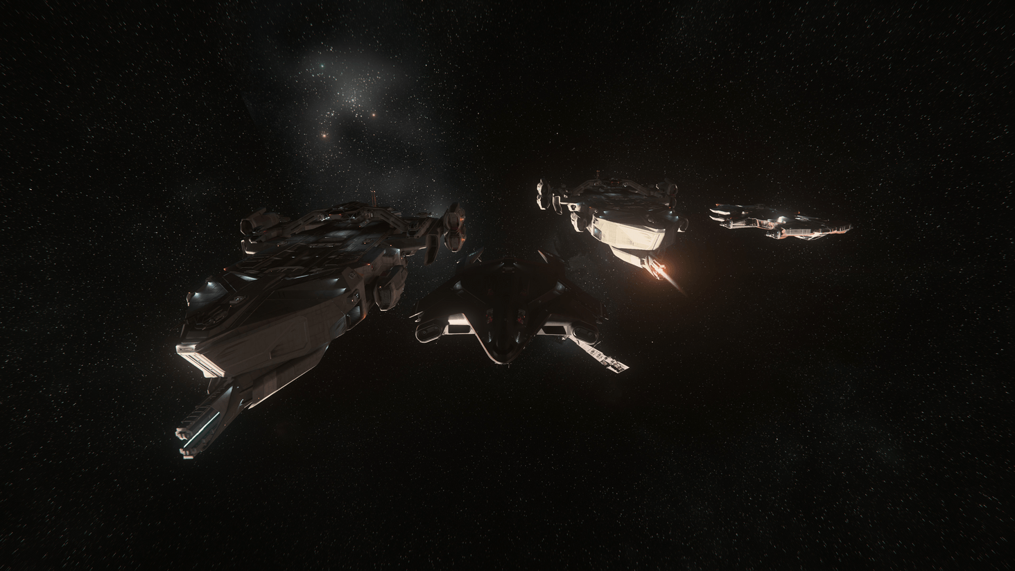 3 Idris, 1 Hammerhead and 1 Hercules M2 in orbit of Daymar.
