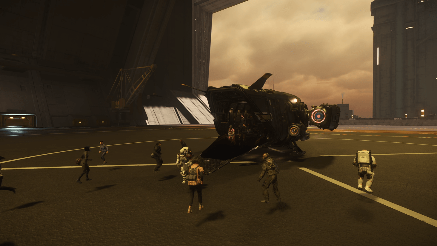 taxi landing zone