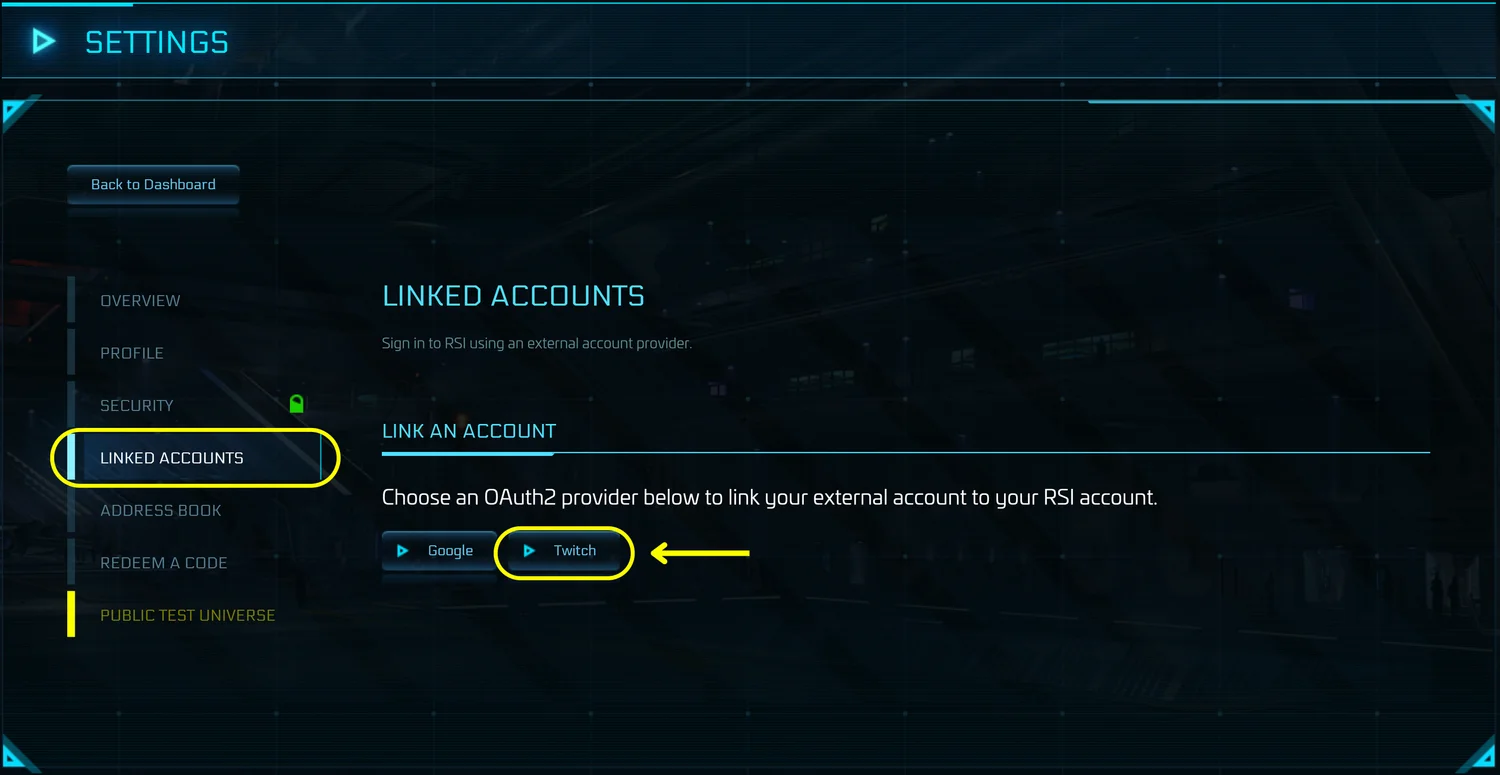 Star Citizen Twitch Drop