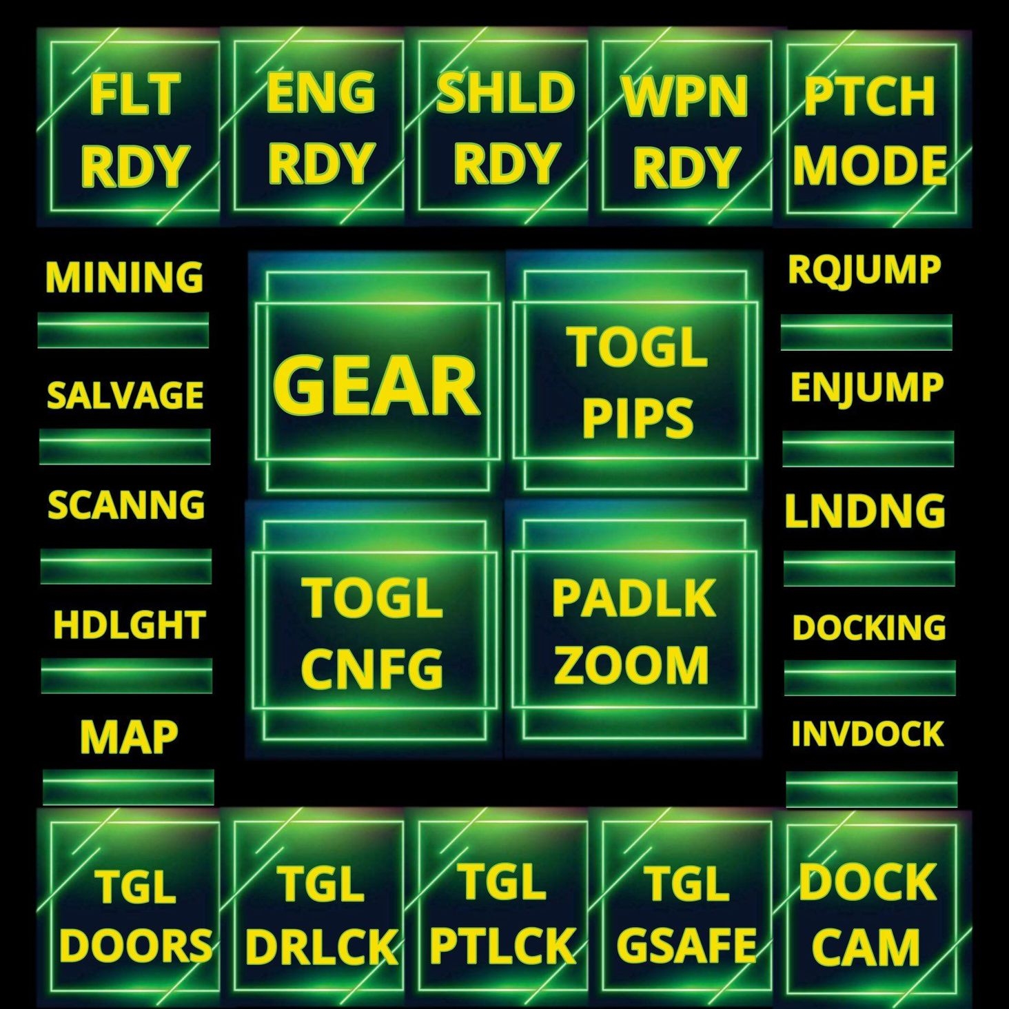 Homemade RPi Cougar Bezel Display Grid, Rough, Loaded, 720x720