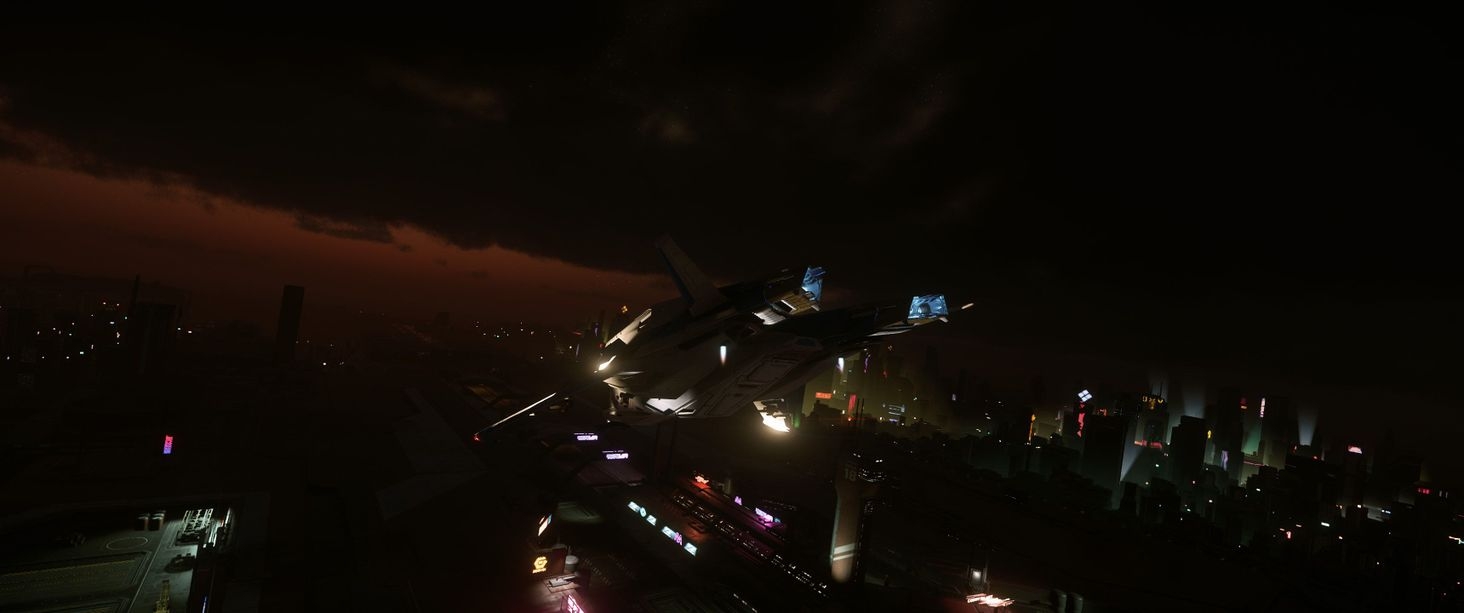 Stock paint and angry skies at Area 18