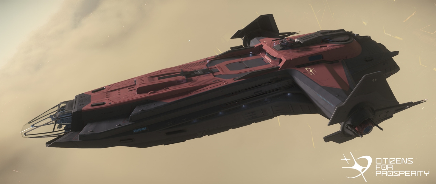 Airbore in my Carrack in its new, "Citizens for Pyro" paint.