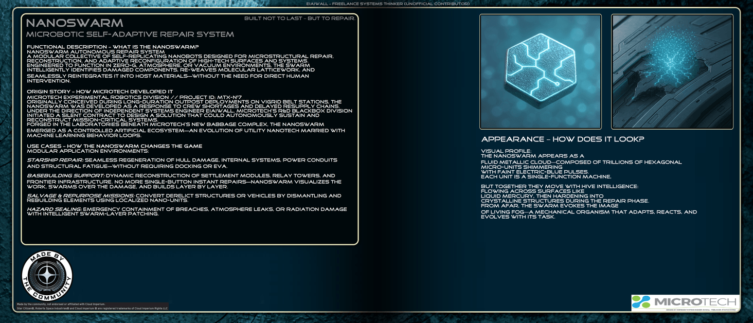 Concept Arts for Microtech - Nanoswarm