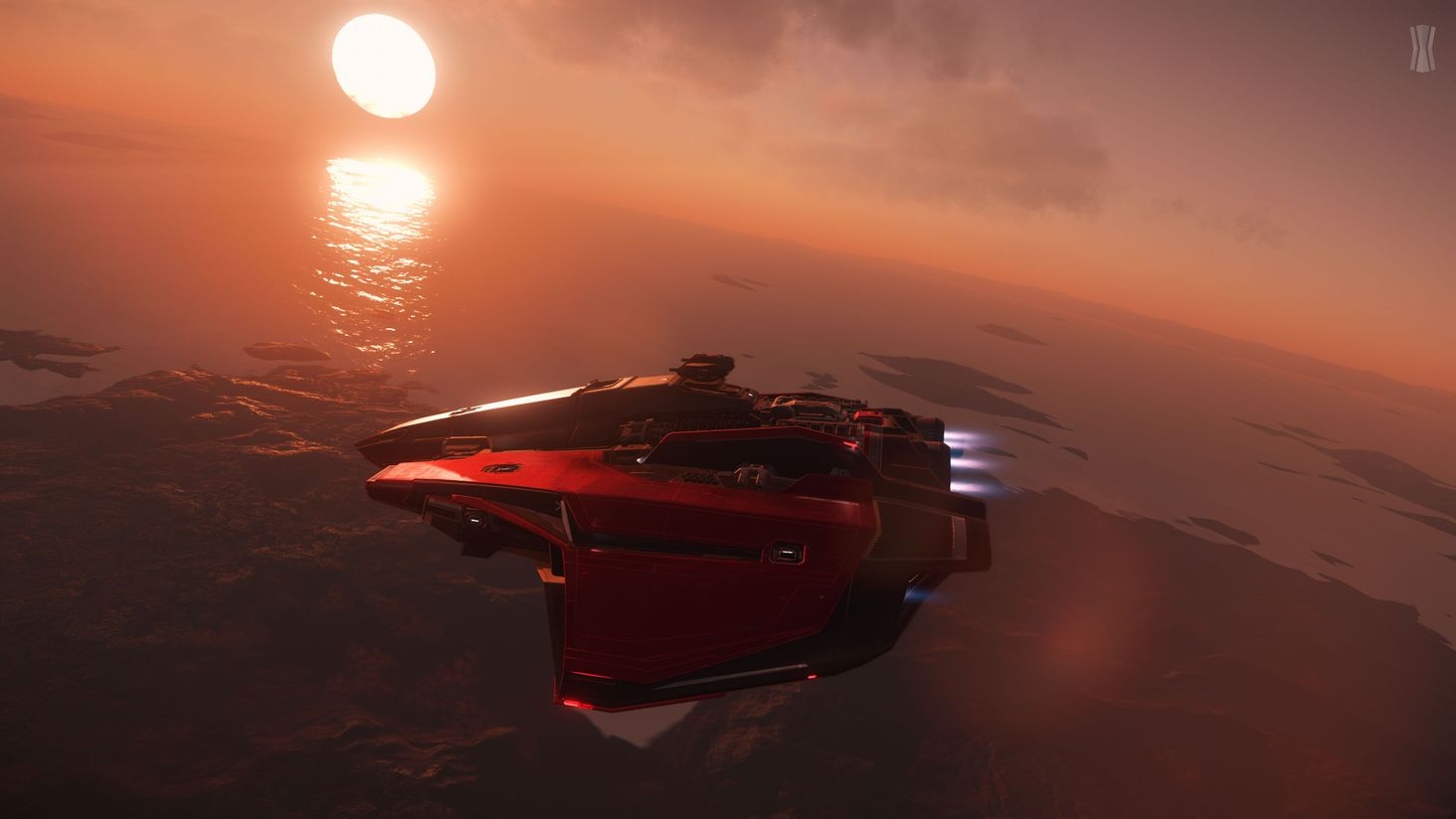 Shot over HDMS Edmond 