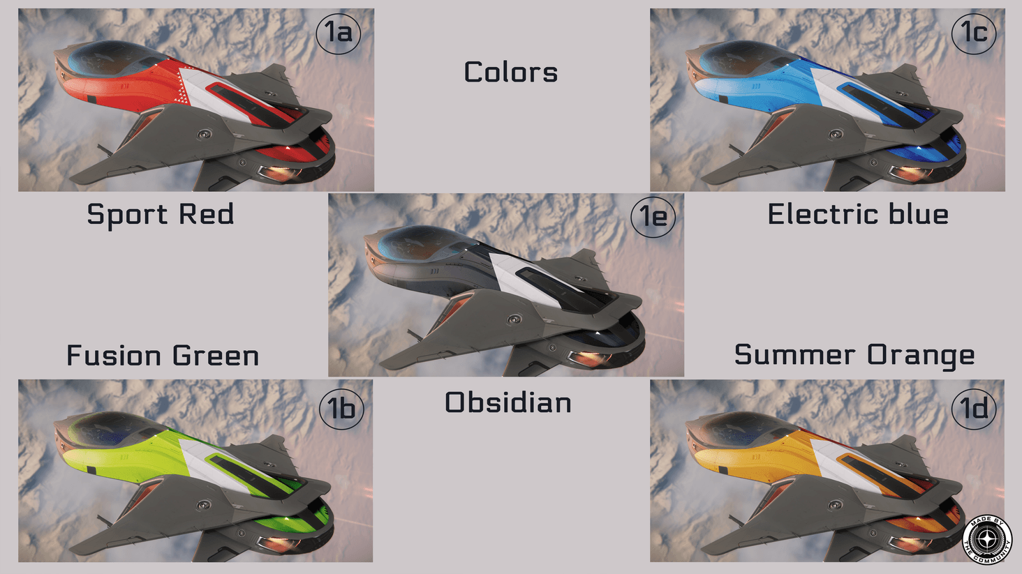 For these draft i tried with five colors (sorry if your favorite color is not among them)