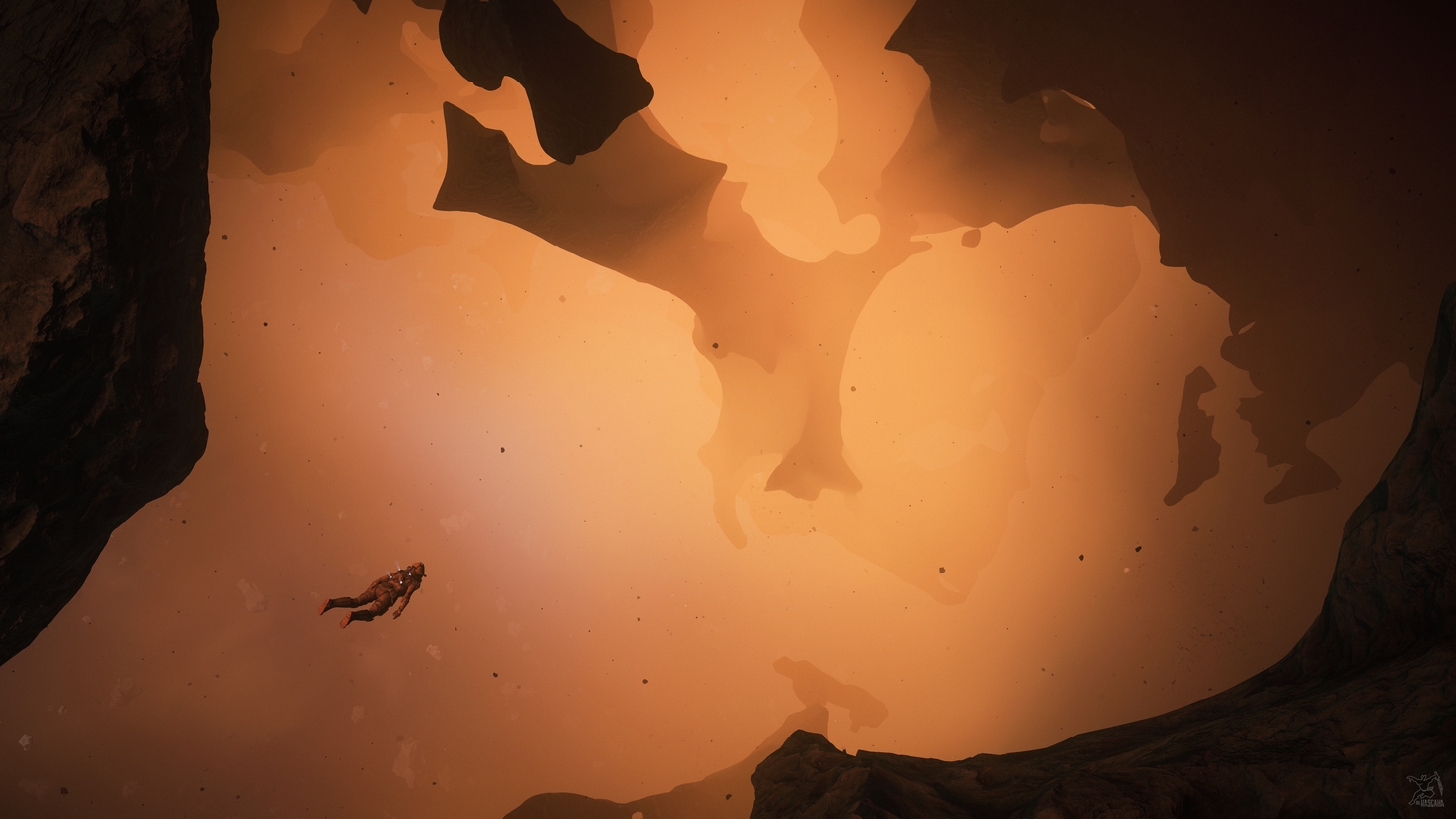 EVA-ing in a Pyro Asteroid Cluster