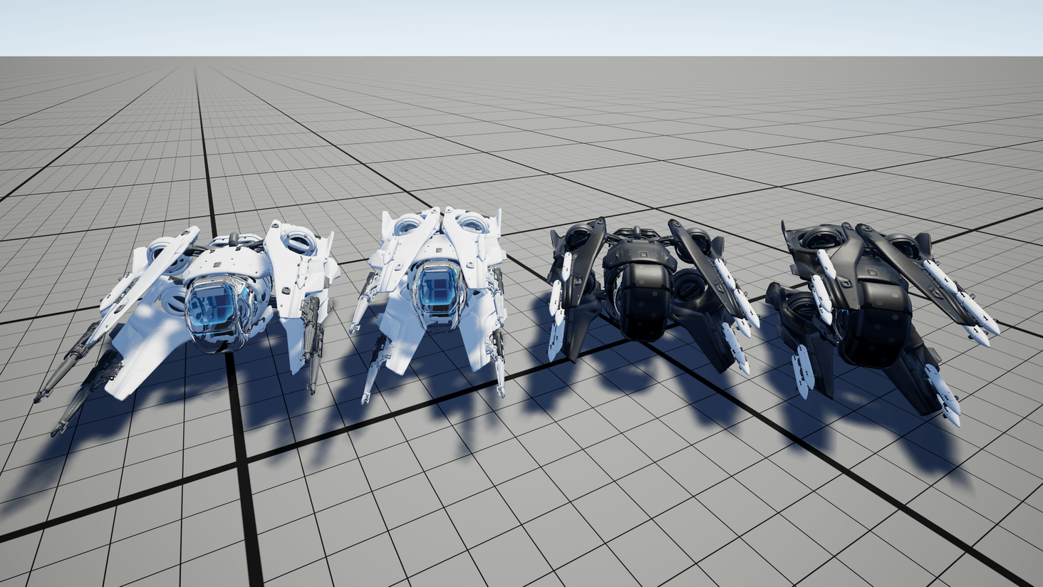 The Mirai Fury and Fury MX in flying and landed configuration