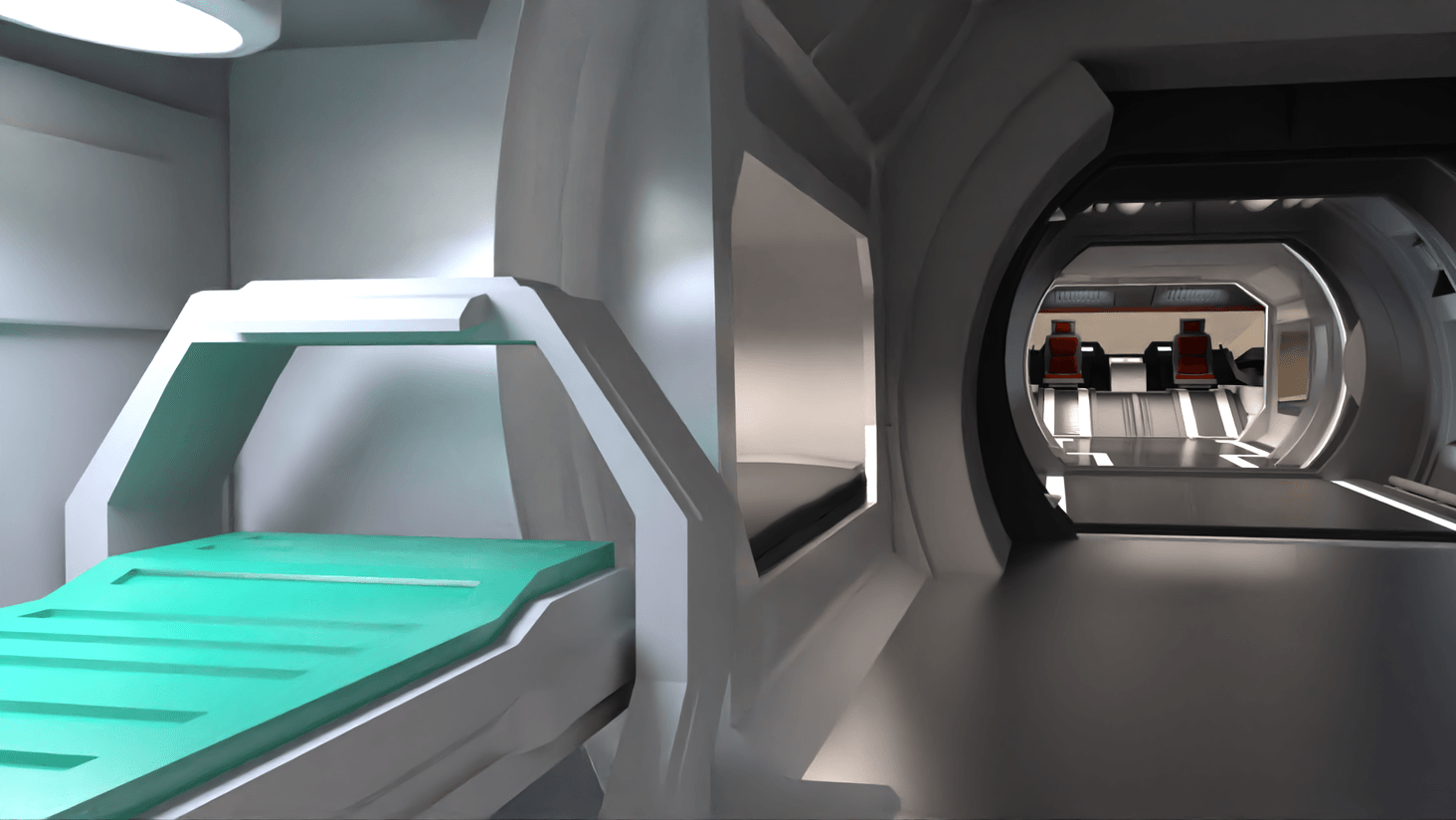 Crusader Spirit R1 - Concept Art 

Medical Bed with cockpit in the background