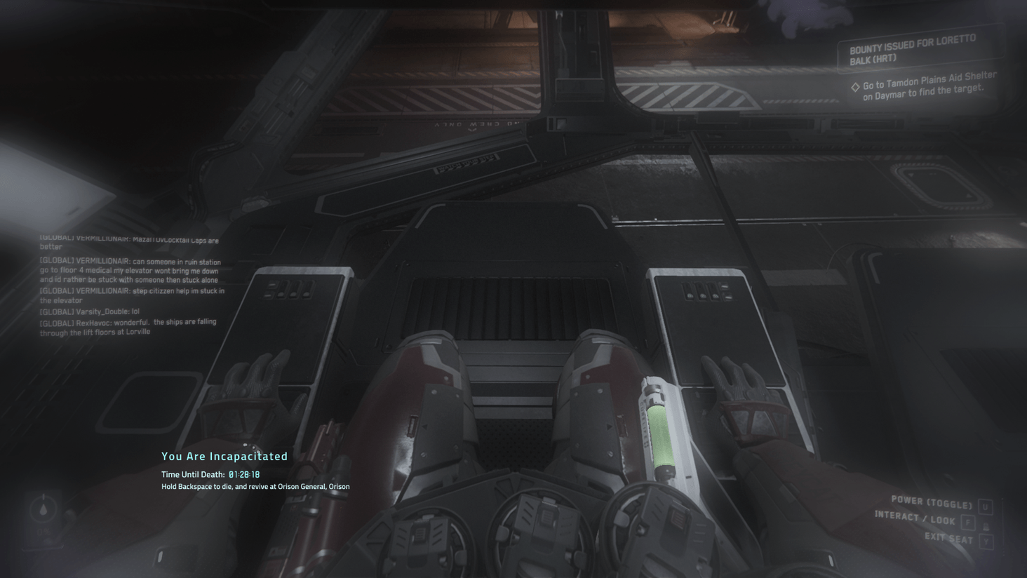 OH NO! Got out of my seat so violently I teleported into the copilot's chair (No stormwhals were hurt in this process)
