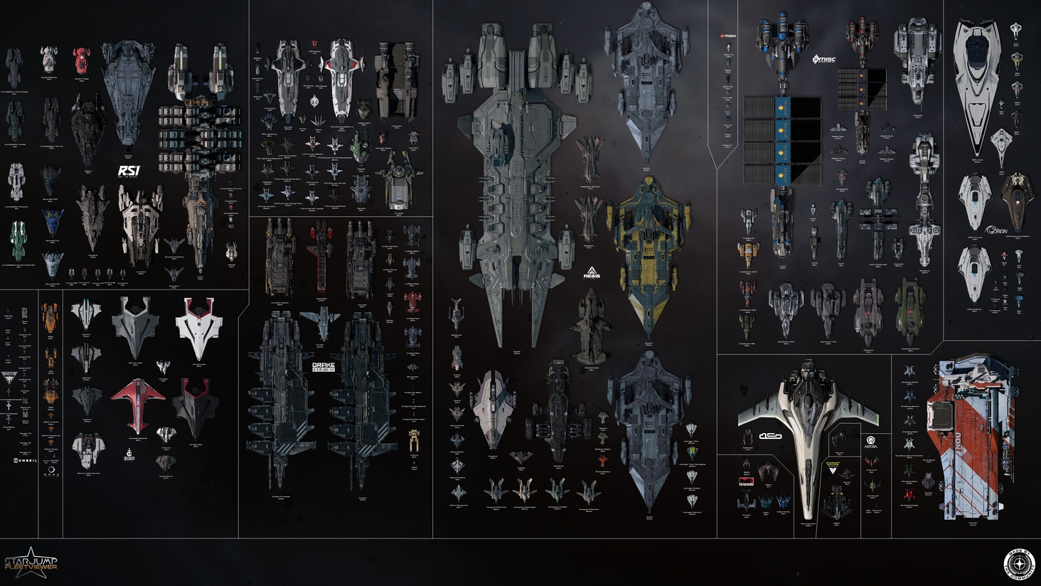 Made with https://hangar.link/fleet/canvas
Star Citizen Ship Comparision Chart 2024 Dec
