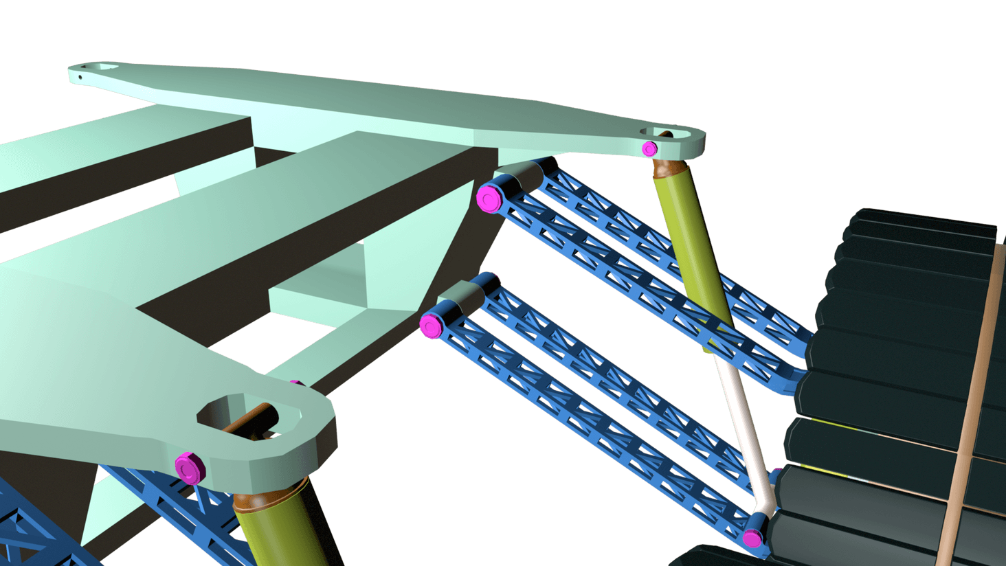 frame suspension mounts added.