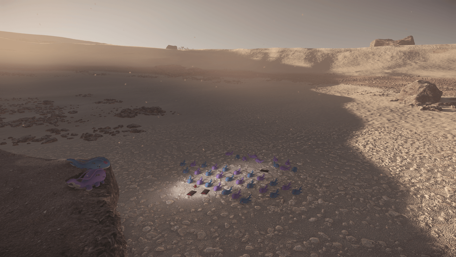 King and queen Stormwal teaching their young the importance of moons of fortune celebration. [Moon: Daymar]