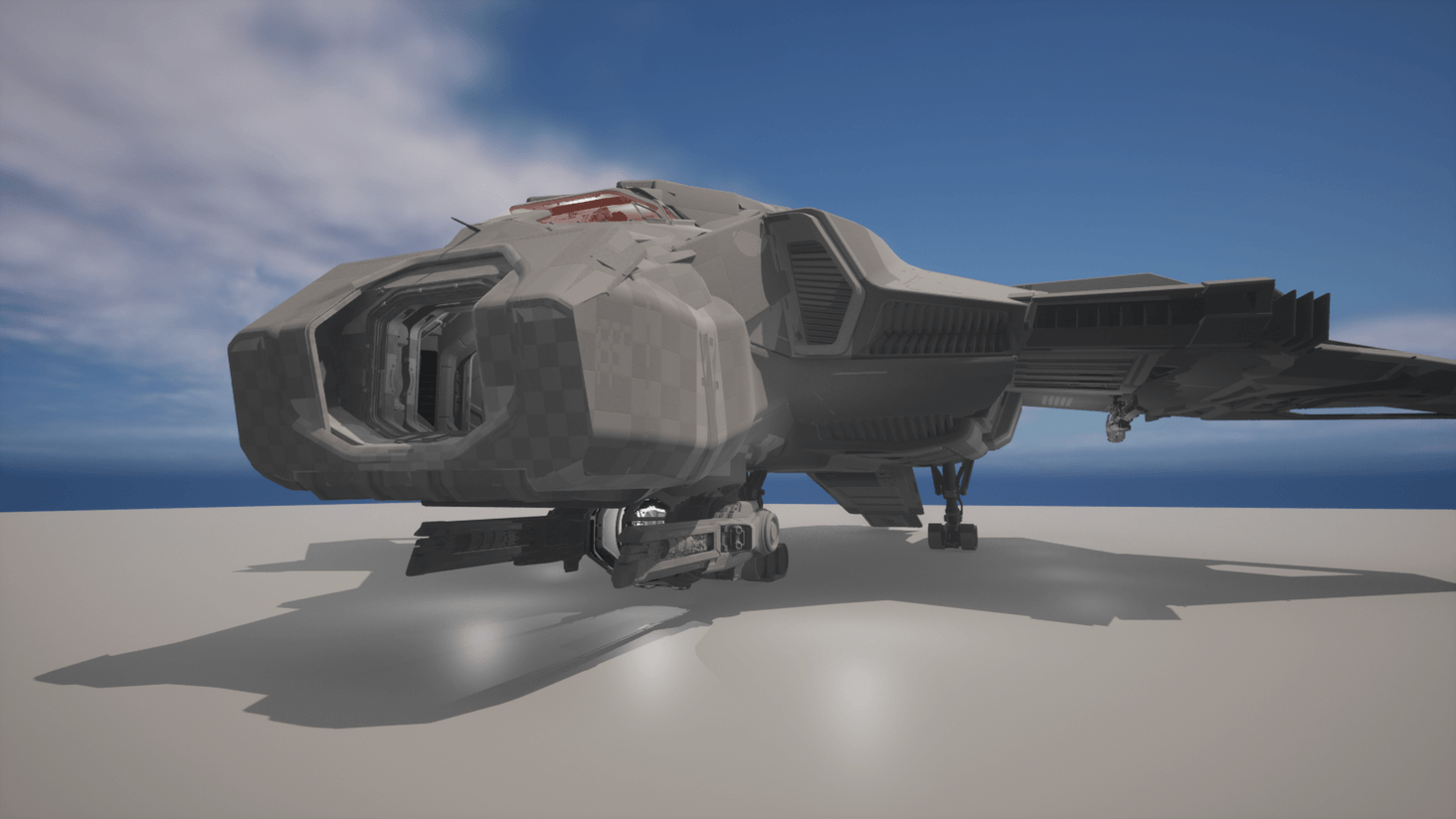 Front turret features heavy distortion weapons