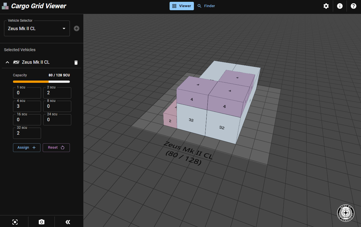 Using the sidebar, specify the containers you want to see on the ship. The app will let you know if the inputted containers can all fit on the ship.