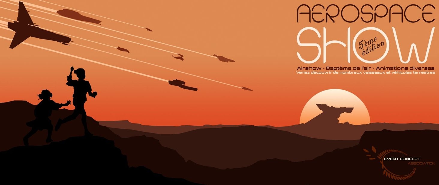 Official promotional poster of the 5th edition of the Aerospace Show.
Created by Frapwaam



