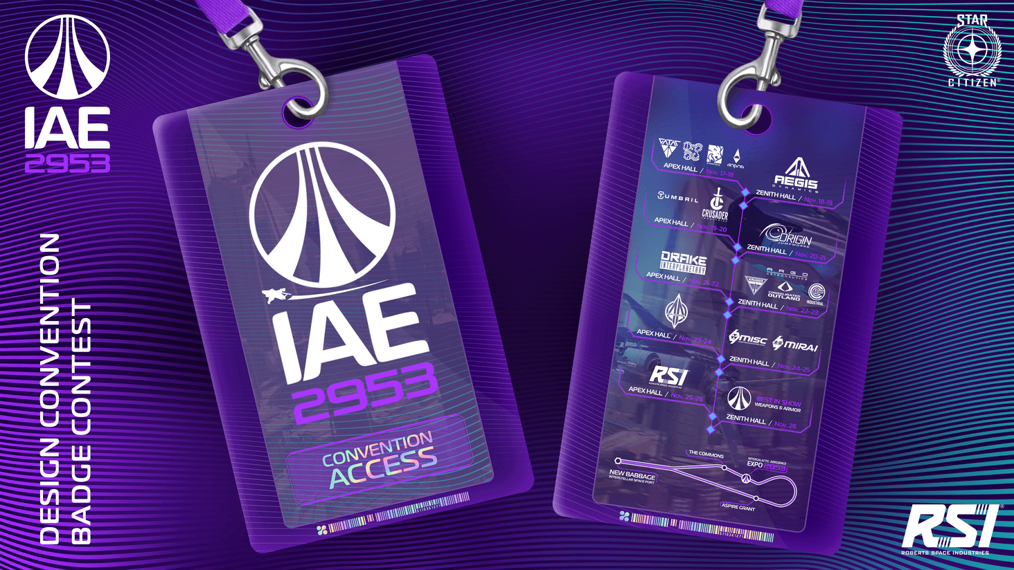 Concept of a simple polymer badge.