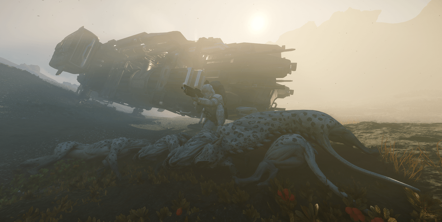 Drake Golem hunting some Tundra Kopions.