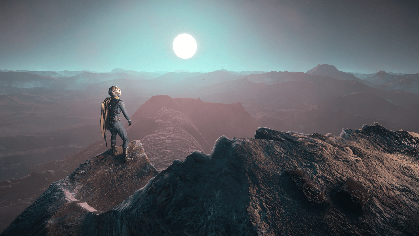Watching the sun disappear behind the beautiful hills of Magda. [Moon: Magda]