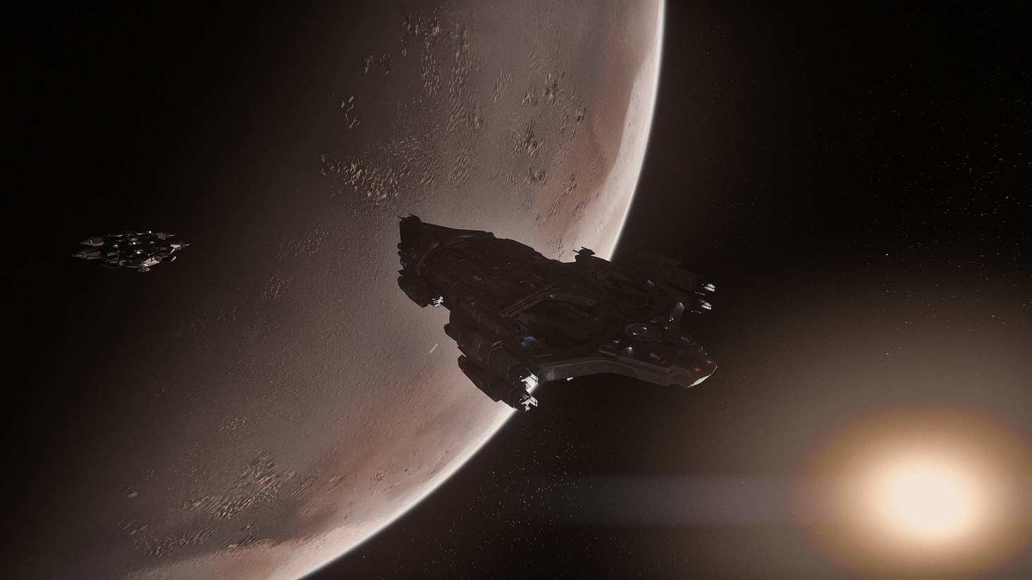 3 Idris and 1 Hammerhead  in orbit of Daymar.