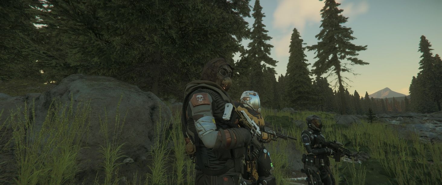 Enjoying the views that Microtech has to offer.