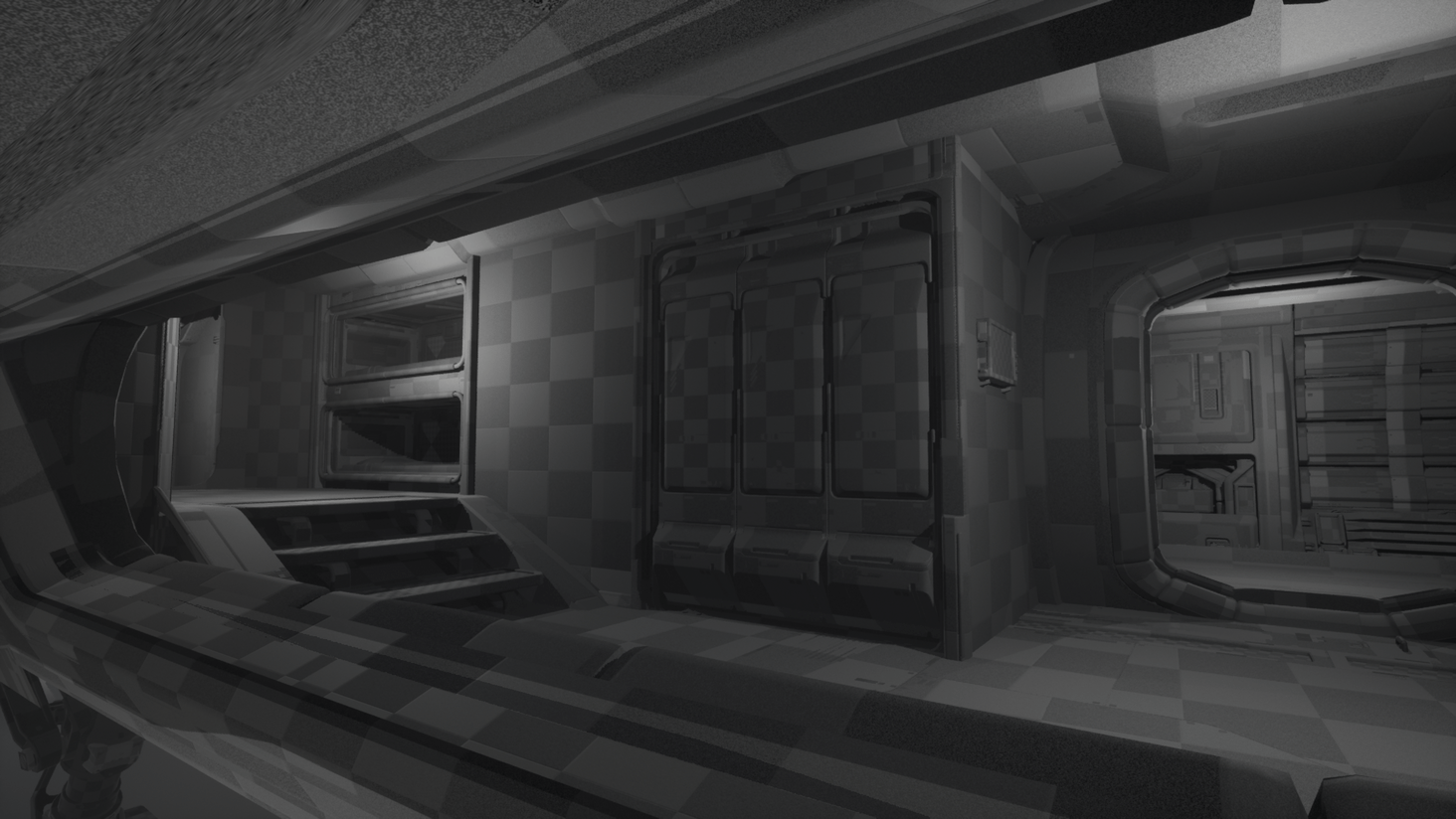 Habitation area, seen from starboard window