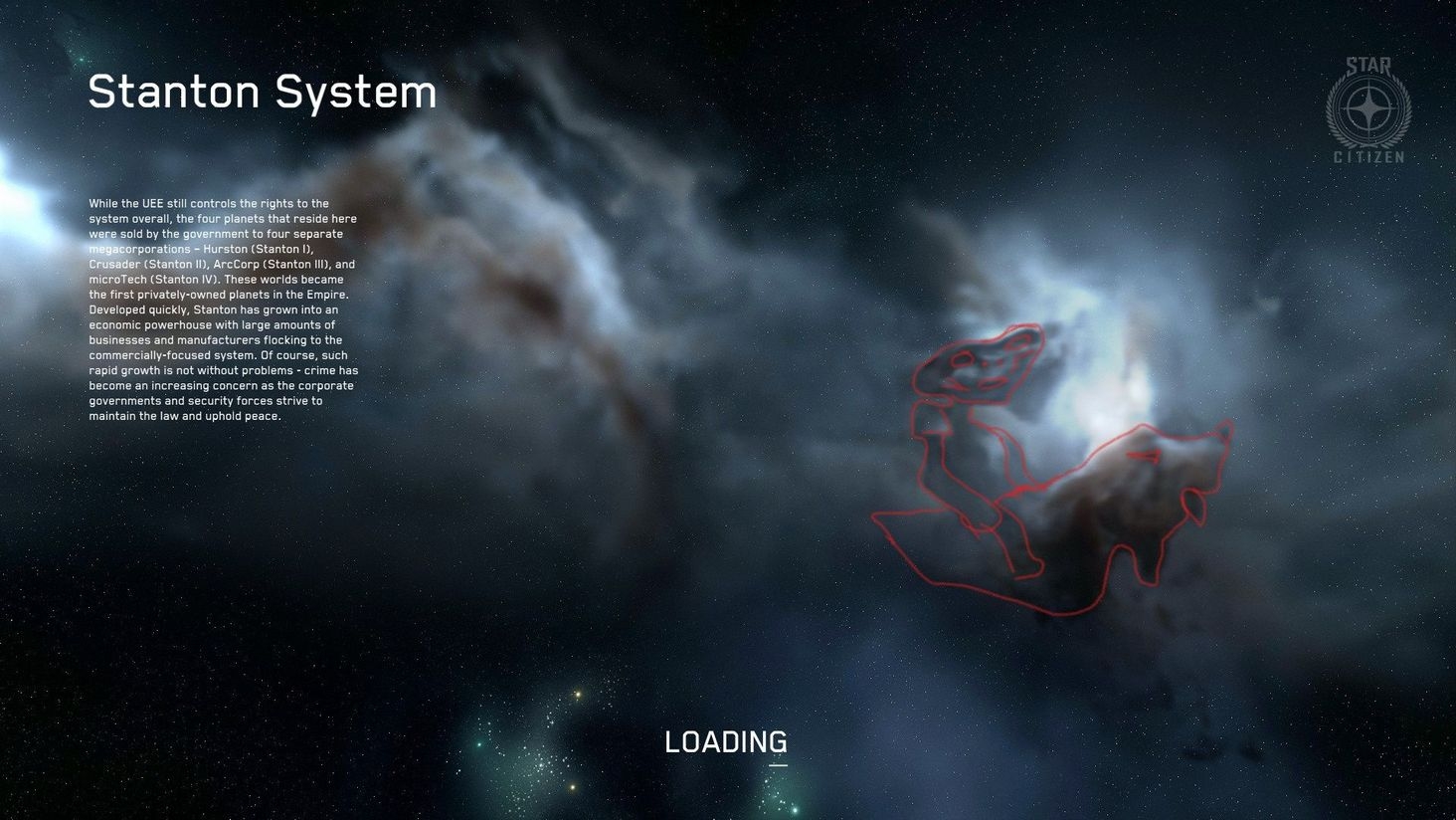 ET and Dog In The Loading Screen Nebula!