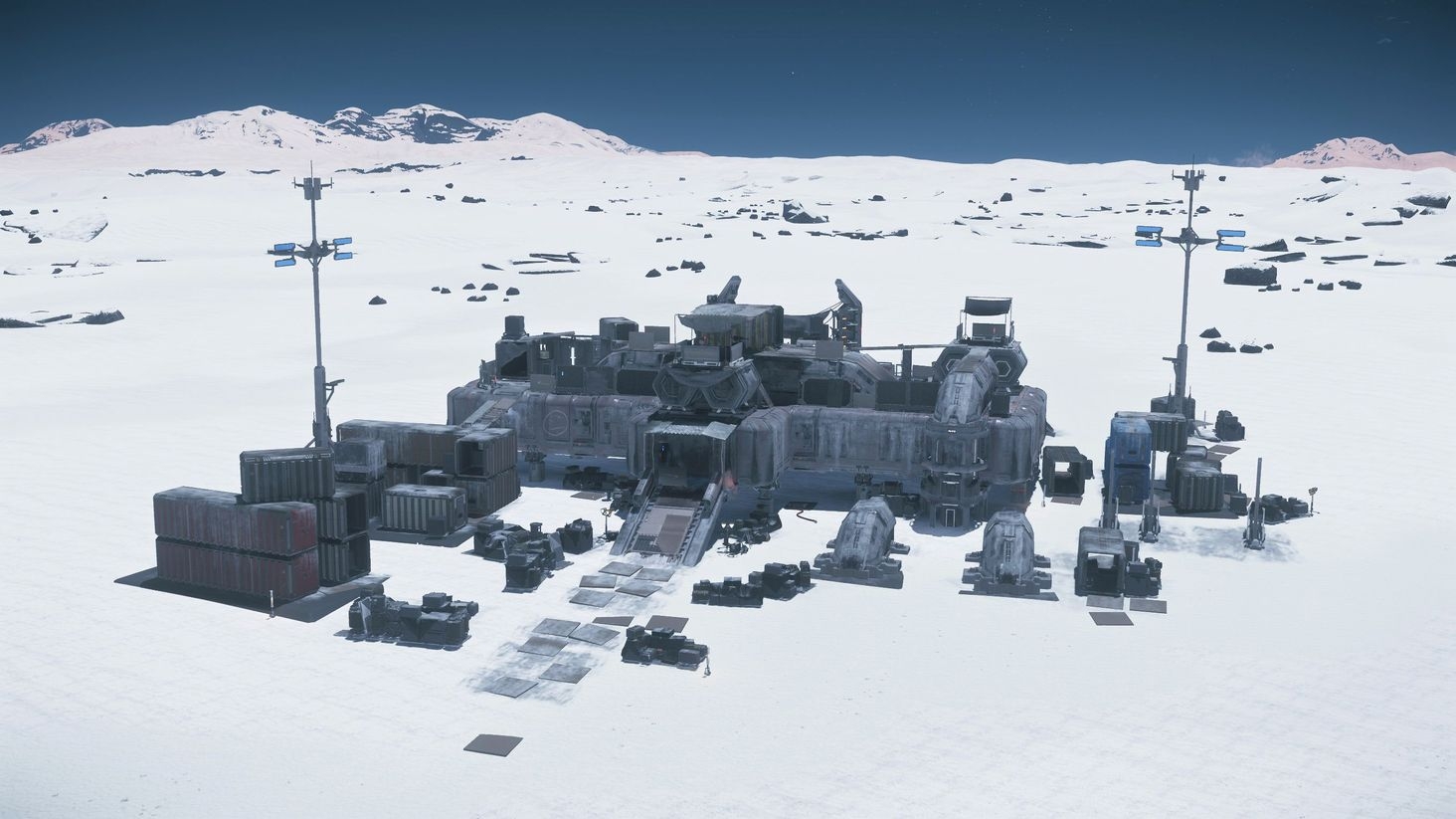 The way back was not that peaceful and well going, but I made it anyway.
Picture from https://starcitizen.tools/Jumptown