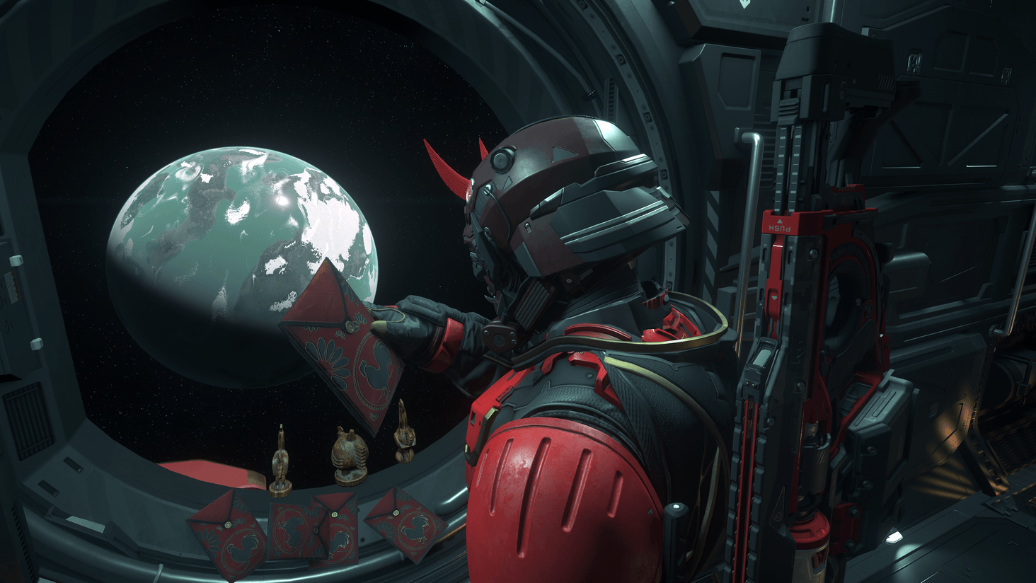 Sometimes a closer look at the recipient is necessary for a space postman! [Moon: Clio].