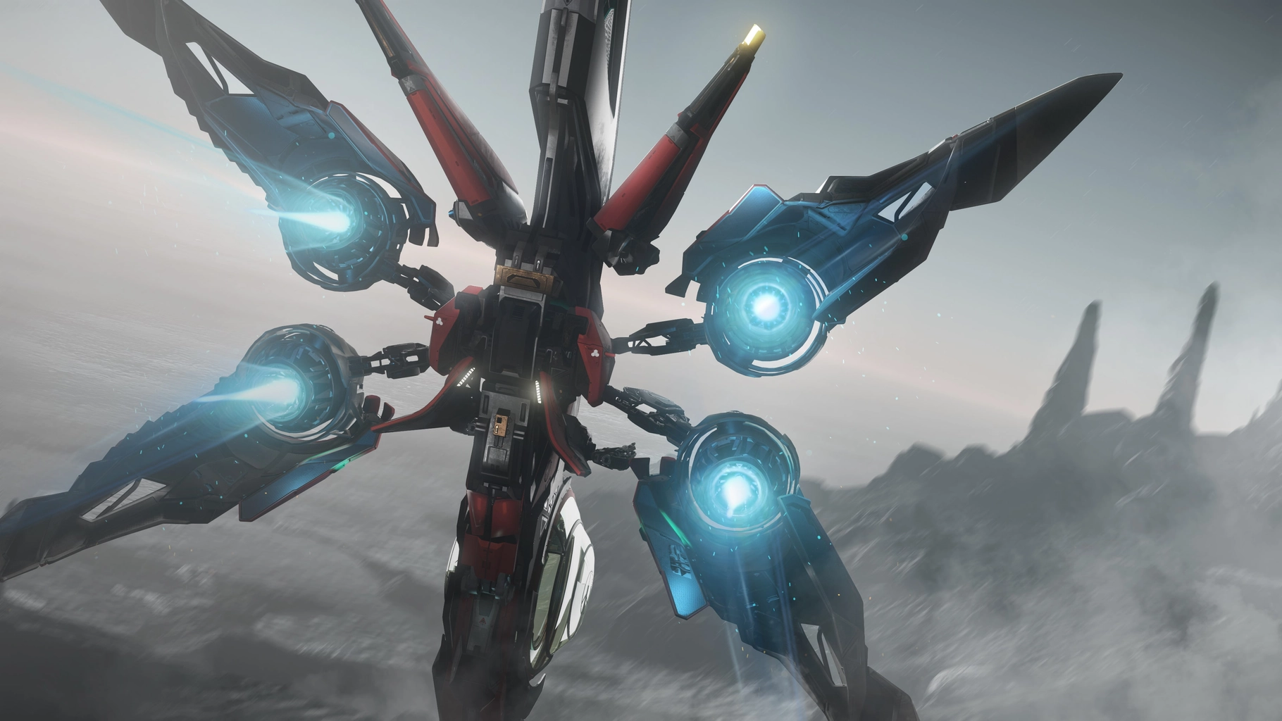 Aopoa Khartu-al above a mountainous landscape