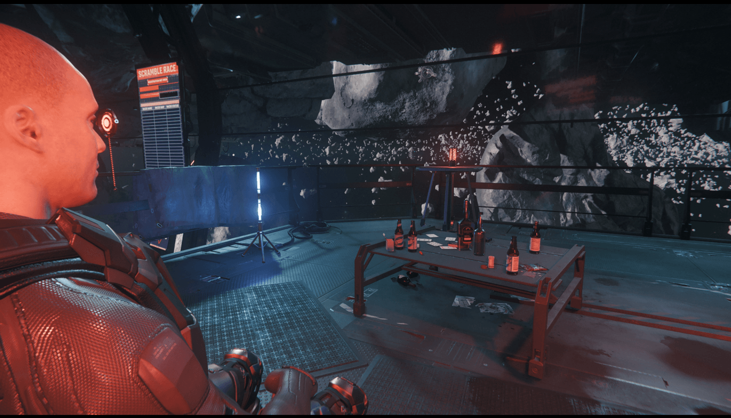 with no help from the authorities i had to track him down myself. waiting to meet some shady contacts at the Old 38 in Grim Hex.