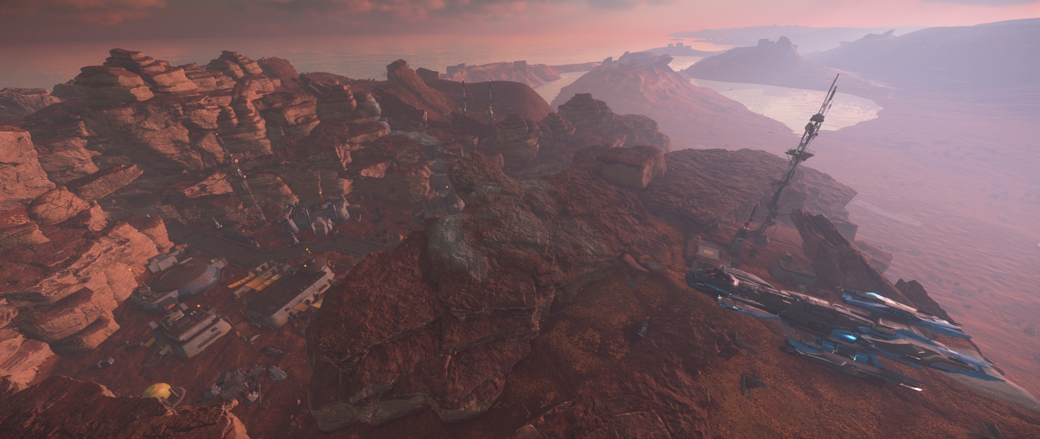 This was the coolest planetside outpost i've visited in Pyro thus far!