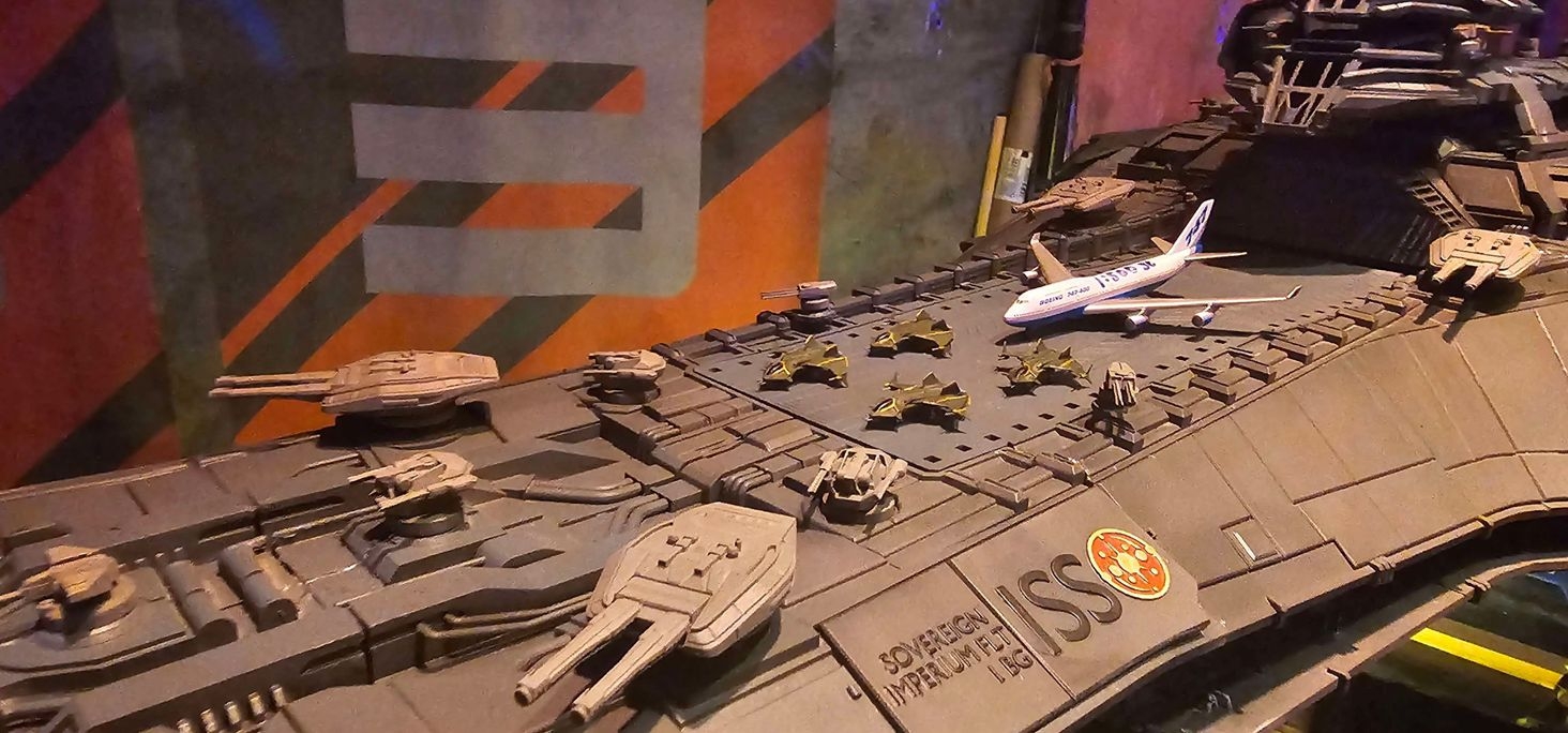 Bengal upper flight deck (747 provided for scale)