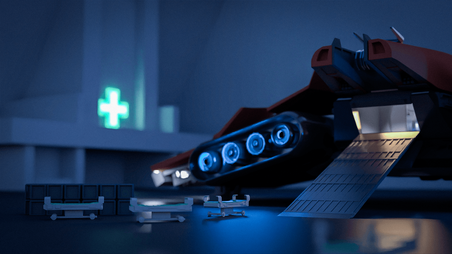 Crusader Spirit R1 - Concept Art 

Back in the hospital