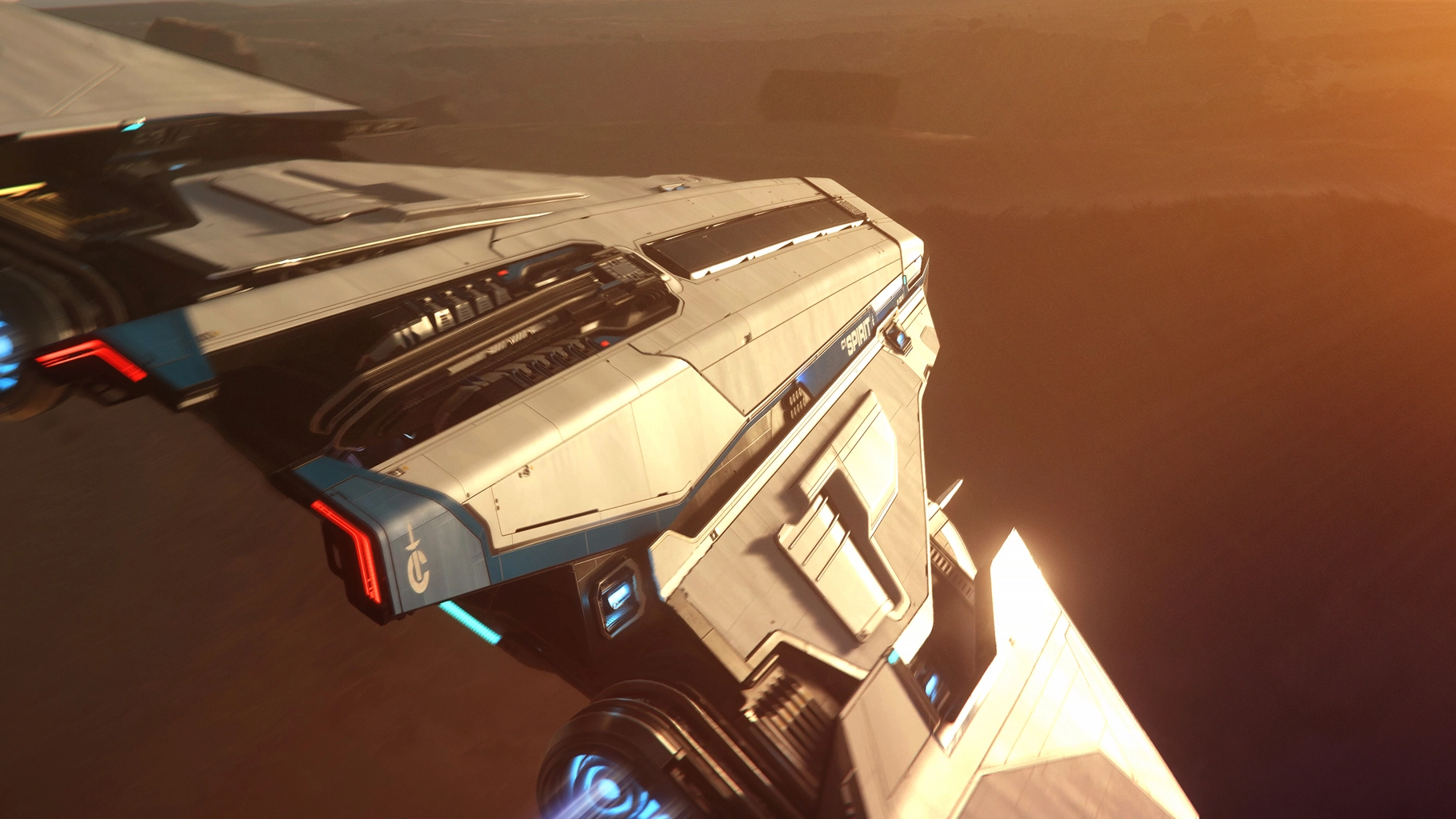 Detail of the C1 Spirit hull and swept wing