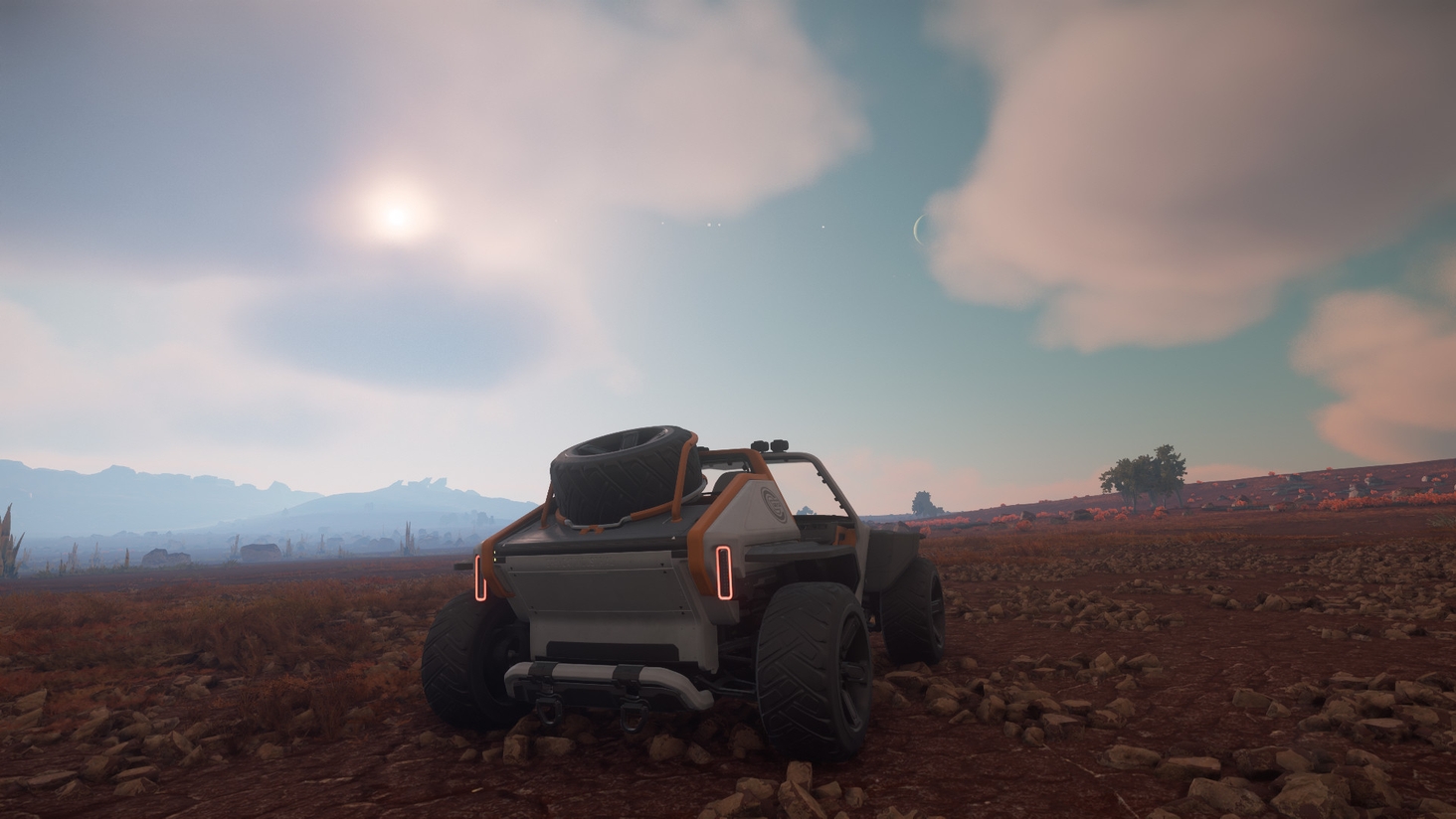 Pyro V and the rest of her moons play hide and seek in the cloud. It is easy to miss.