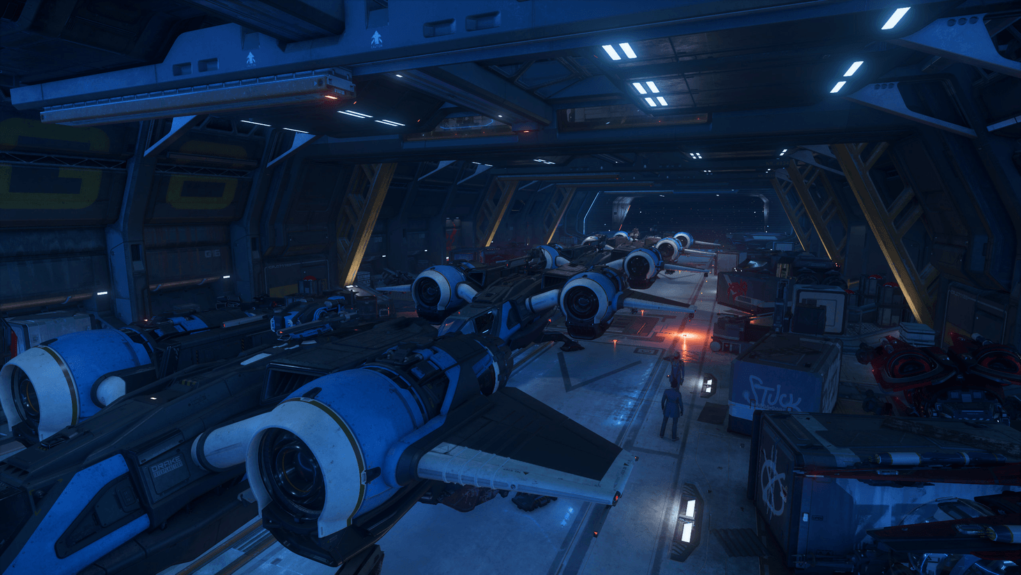 Halfway through the week we came up with a system of fighters and transports the allowed us to operate a wide range of missions and gave us the ability to use the Idris as a carrier when it's guns we're inoperable. - which happened quite a lot