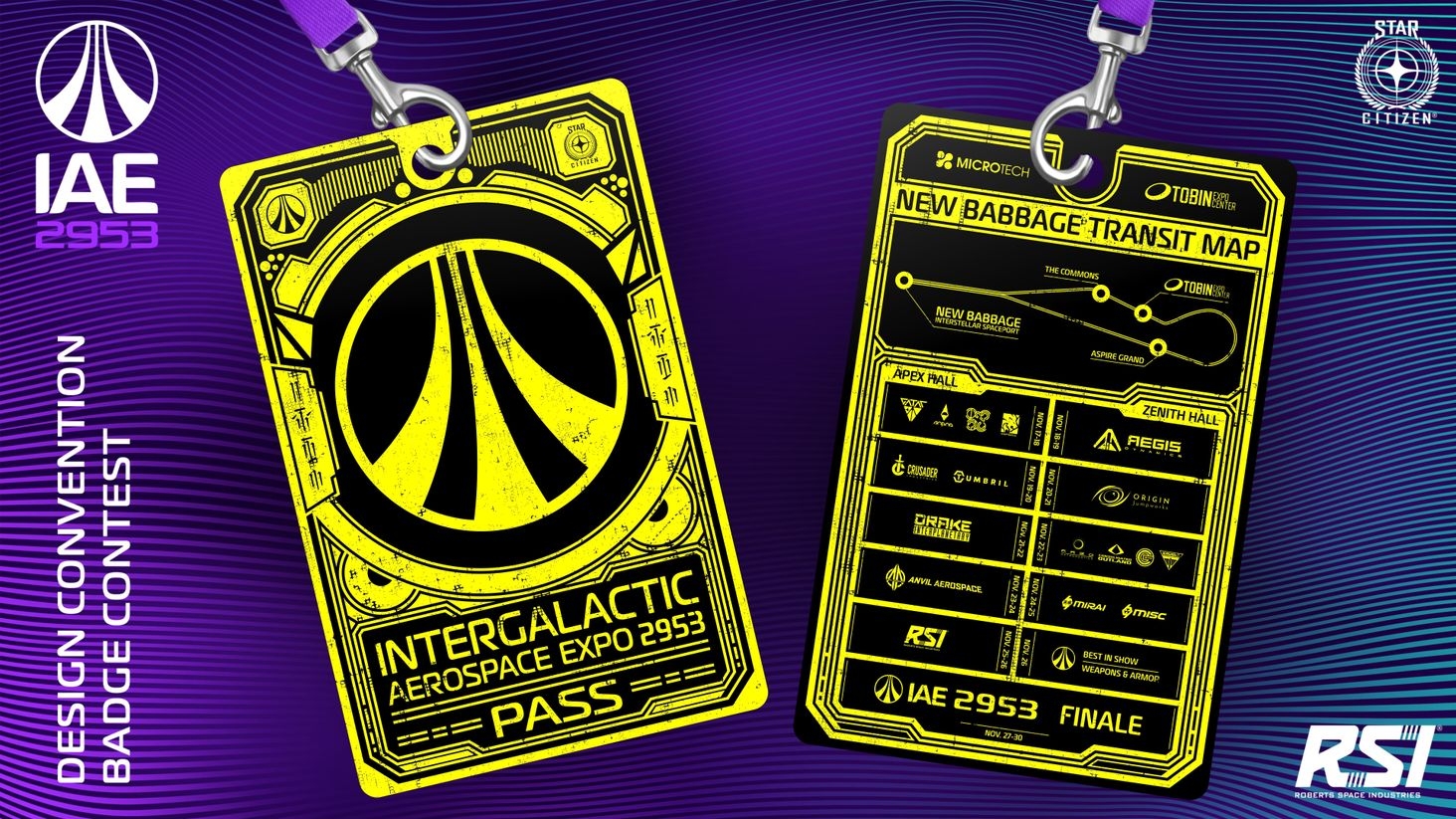 Banana Badge with some textured black ink