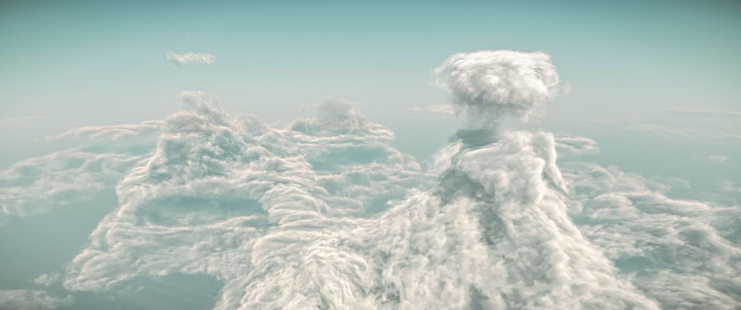 ArcCorp's peculiar "chimney" clouds. Though it is not entirely clear, scientists believe that the reason behind those distinctive shapes is a constant stream of overheated vapor generated by the industrial hubs located on the surface below. 