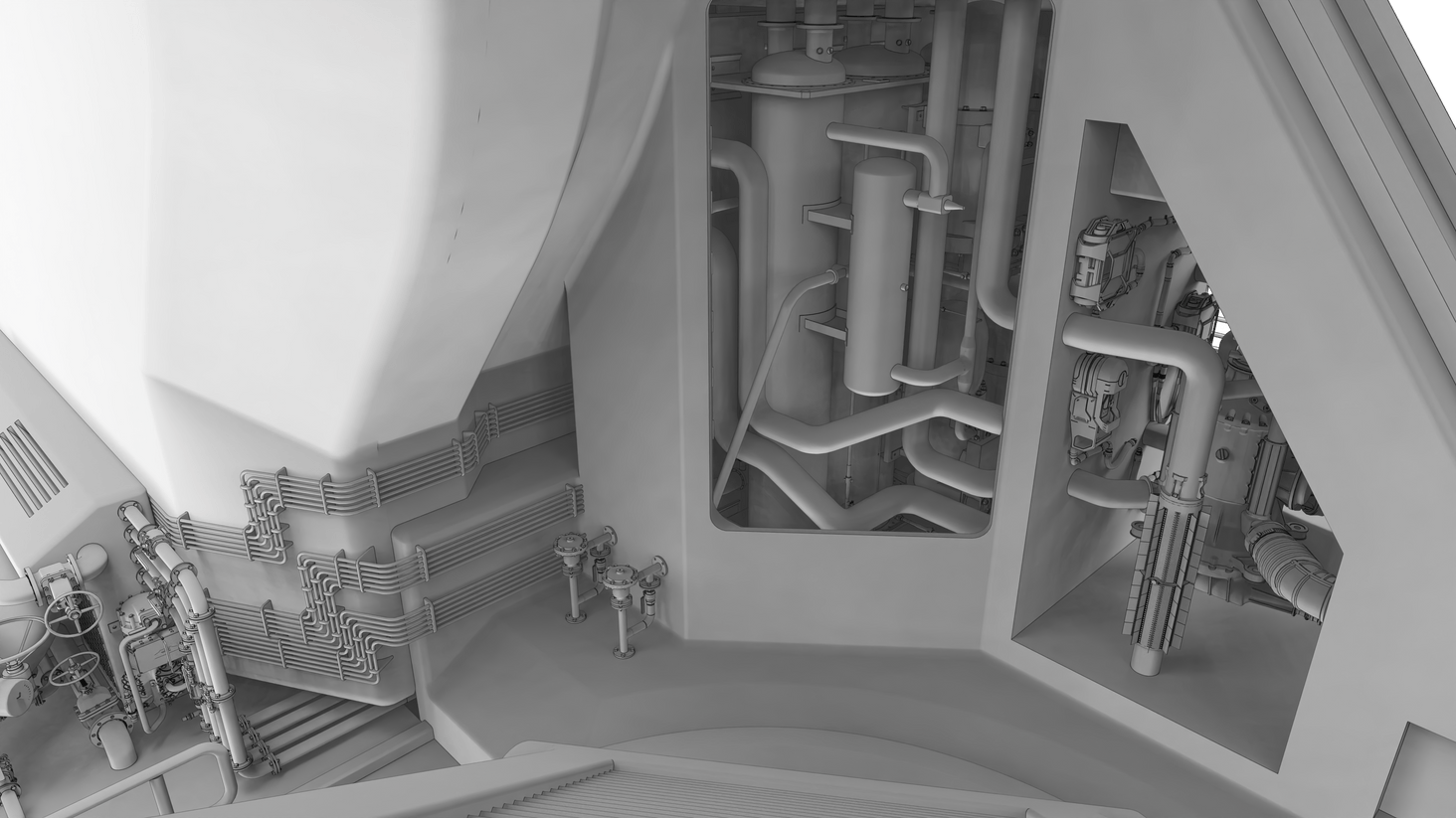 the processing center that generates fuel for resale or for the ship