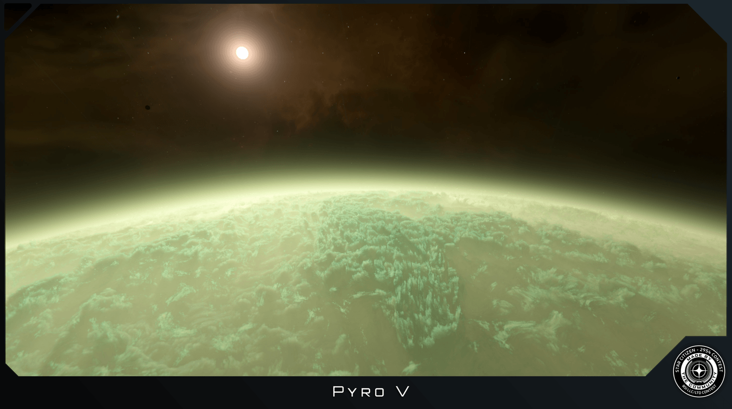 I knew that Pyro V was going to be big, but not THAT big. I wanted a shot a little closer from the atmosphere to see if I could get some nice light down there, and it took me an hour of flying down to reach a spot that was good enough. 