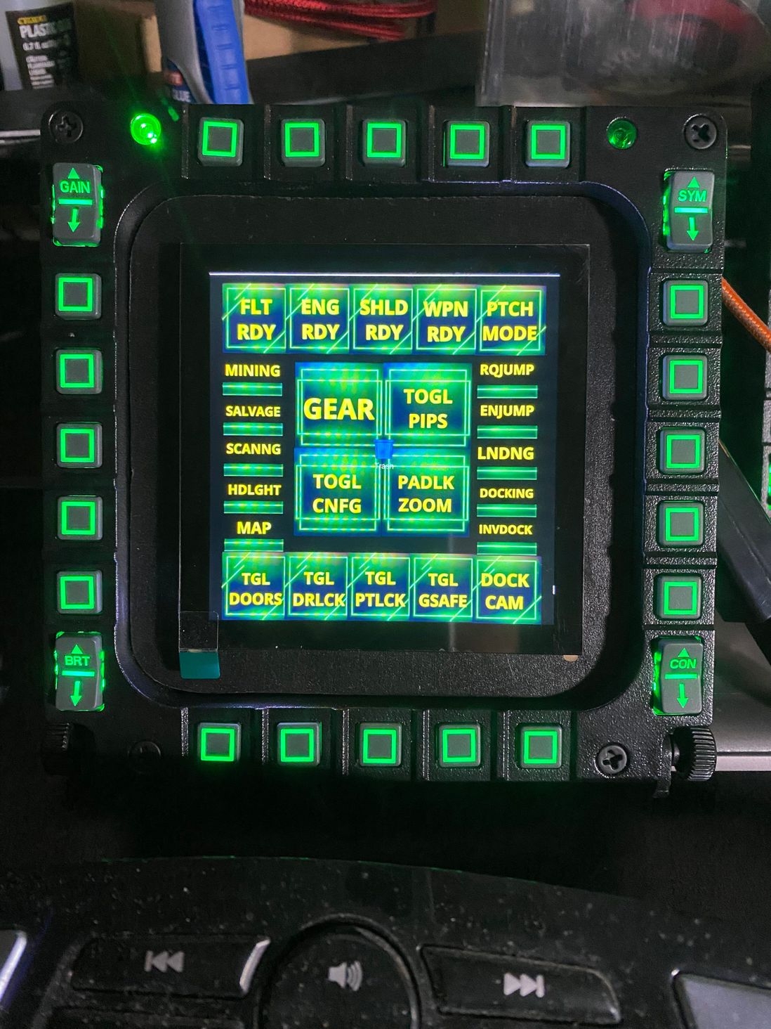 Homemade RPi Cougar Bezel Display