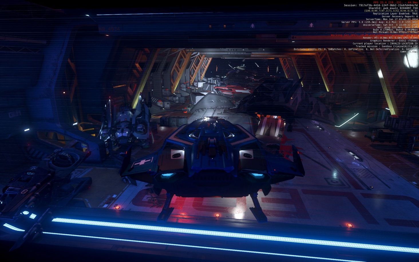 At first all our ships we're being packed in the hanger like it was going out of style but we soon assigned Deck Officers to take care of hanger operations  