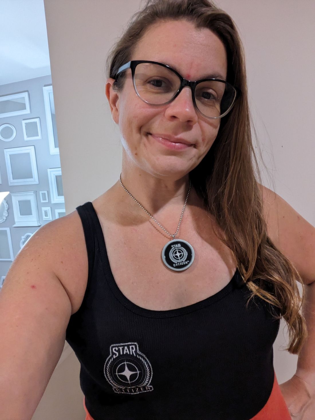 Necklace made from Star Citizen key chain.