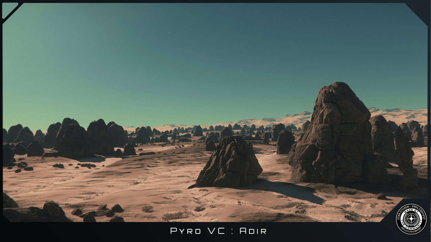 Pyro VC Adir had some interesting rock formations.